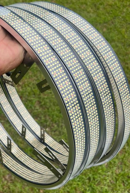 10 Row Pure White LED Wheel Lights