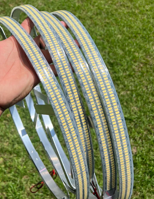 Double Row Pure White LED Wheel Lights