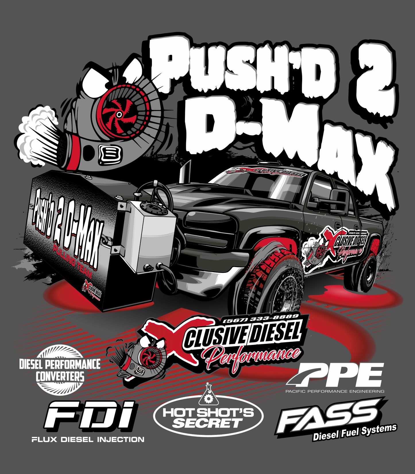 2025 Push’d 2 D-Max Pulling Team T-Shirts