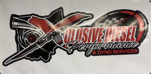 Xclusive Diesel Performance Logo Banner 4' x 2'