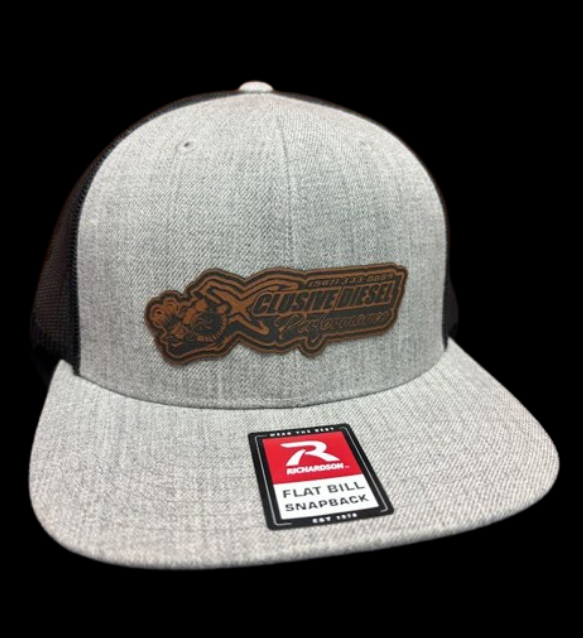 Xclusive Diesel Gray Flat Bill w/ Brown Patch