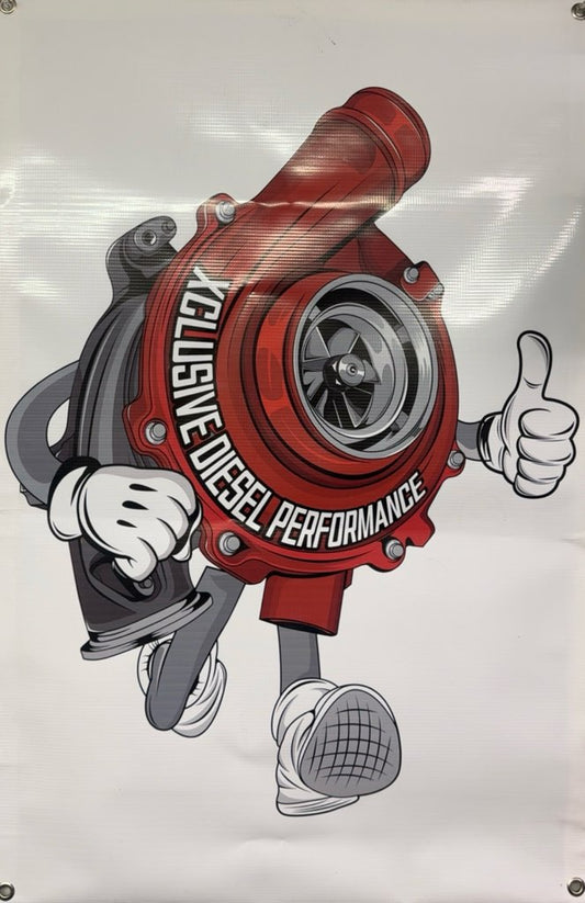 Xclusive Diesel Performance Turbo Guy Banner 3' x 2'