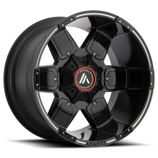 AB811 22X12 8X6.5 S-BLK MILL G-BLK ACC -44MM