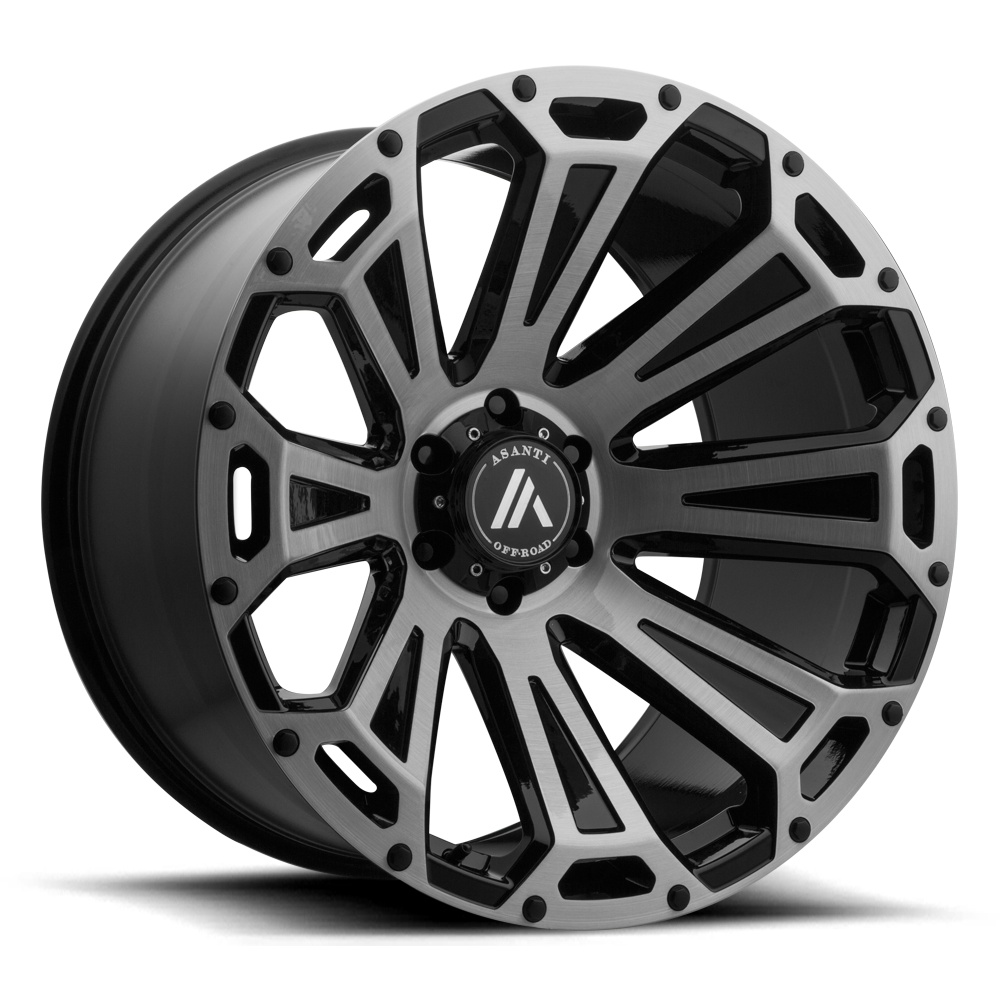 AB813 22X10 6X135 BLK-BRS -12MM