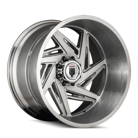 Spiral AT1906 Brushed Milled 22X12 5-127 -44MM 78.1MM Off Road Wheels American Truxx