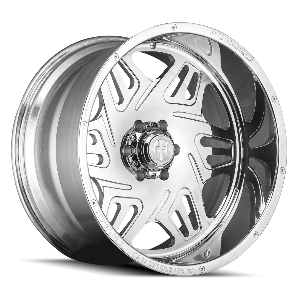 Forged Orion ATF1908 Polished 22X12 8-170 -44MM 125.2MM Off Road Wheels American Truxx Forged