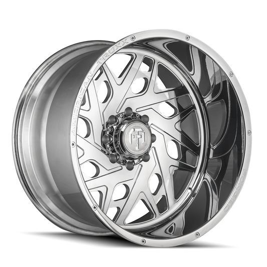 Forged Aries ATF1909 Polished 22X12 8-180 -44MM 124.2MM Off Road Wheels American Truxx Forged