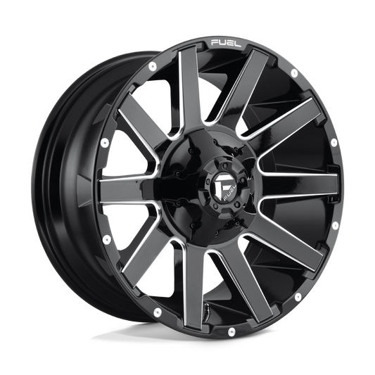 D615 20X9 8X6.5 GL-BLK-MIL 20MM