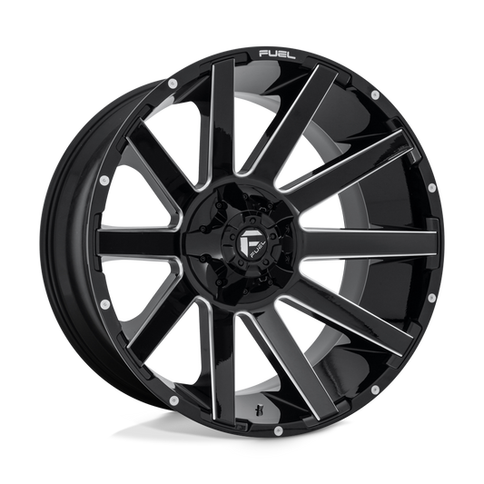 D615 24X12 8X6.5 GL-BLK-MIL -44MM