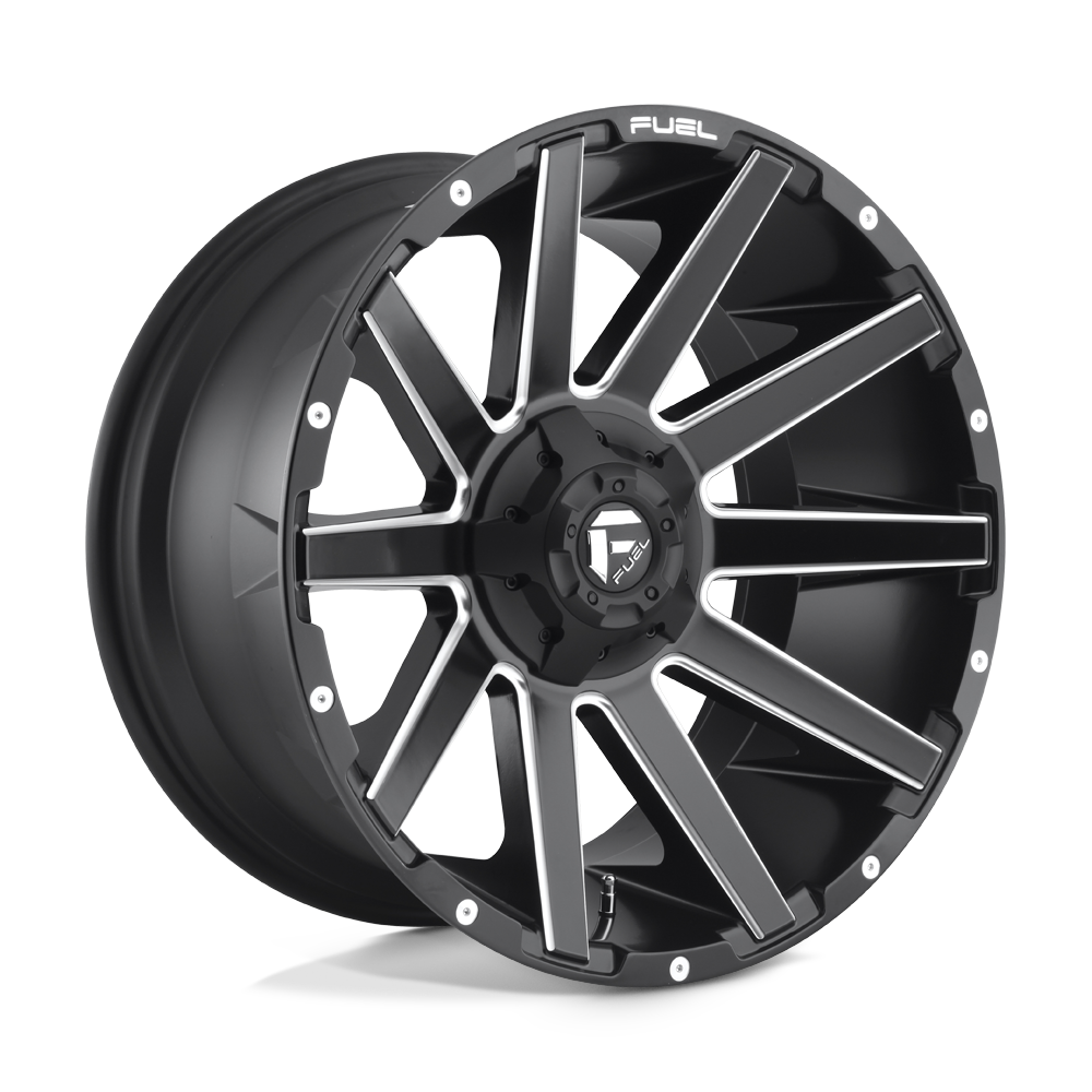 D616 22X10 8X6.5 MT-BLK-MIL -18MM