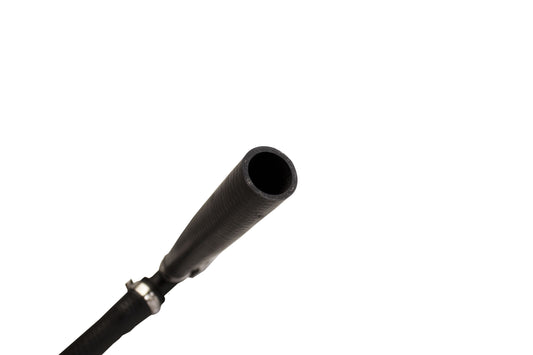 Universal pre-formed 5/8" hose with 90 degree ends and T-fitting (1" ID on the T)