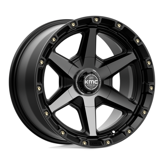 KM101 17X9 5X5.0/5.5 S-BLK GTCC -12MM