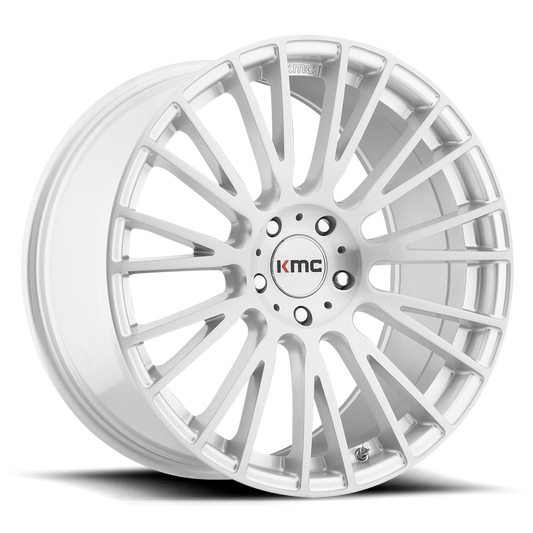 KM706 18X8 5X112 BRUSHED SLV 38MM