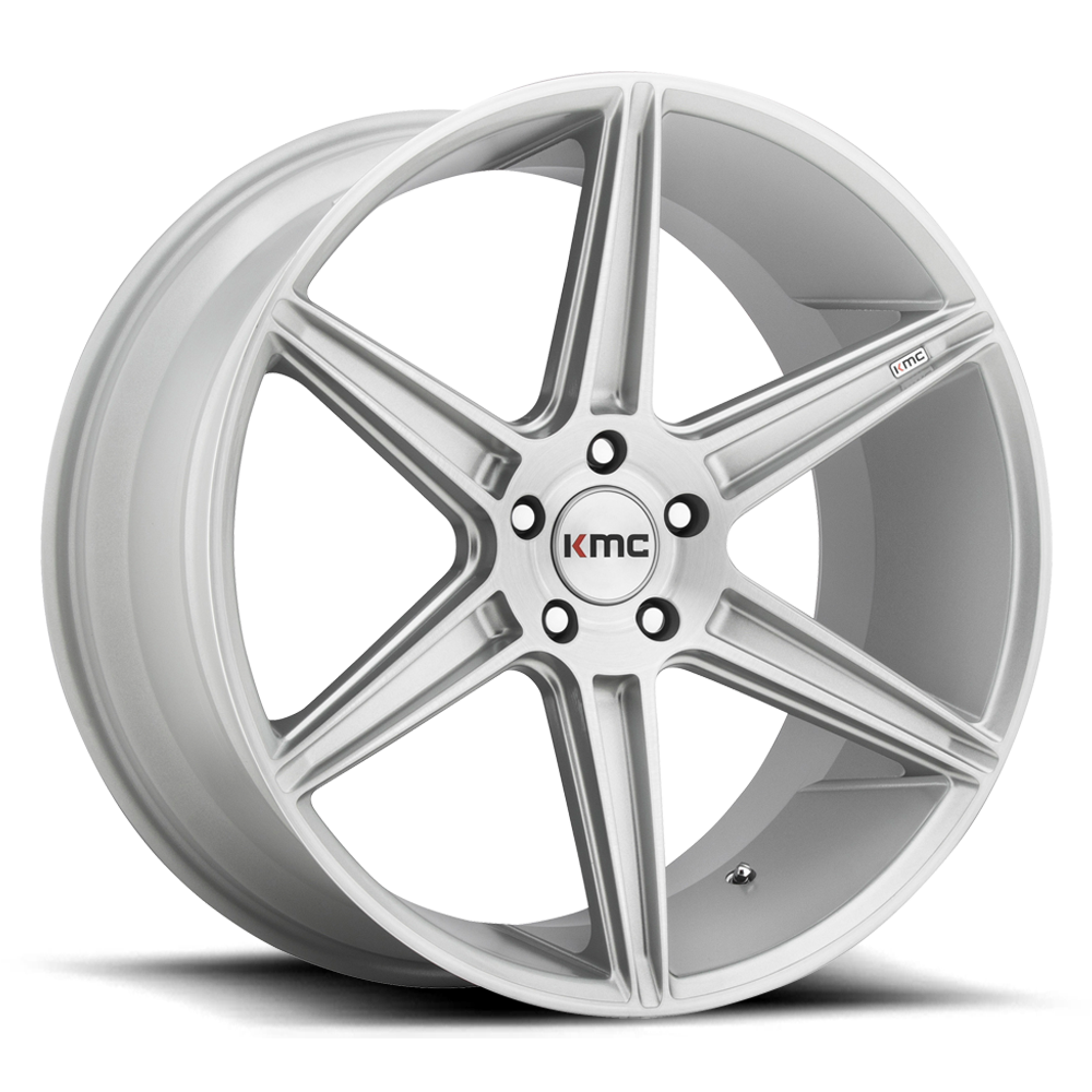 KM711 22X9 5X120 BRUSHED SLV 35MM