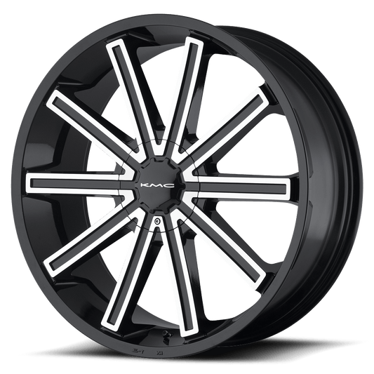 KM681 22X9 6X132/5.5 G-BLK MACH 38MM