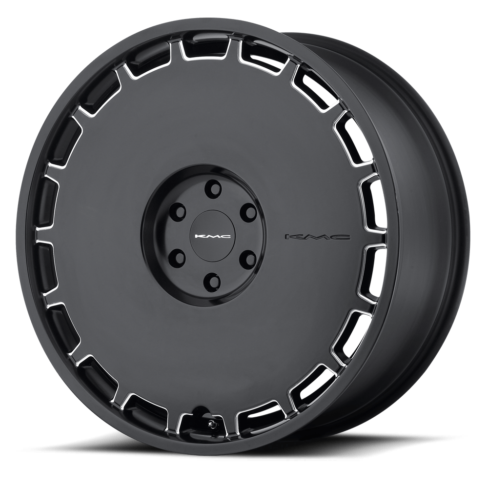 KM689 22X9 BLANK S-BLK MILL 38MM (108-155)