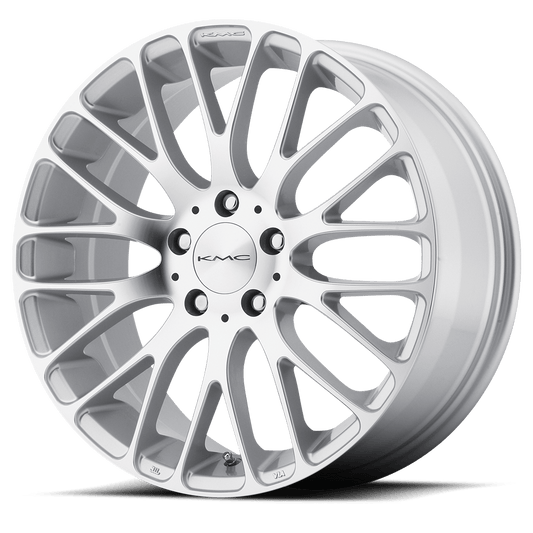 KM693 20X8.5 5X112 SLV MACH FACE 40MM