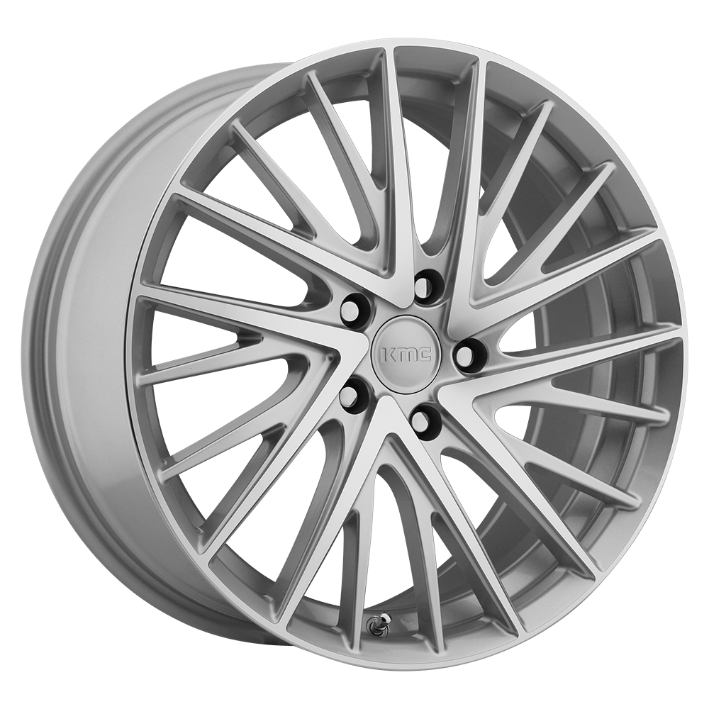 KM697 18X8 5X4.5 SLV MACH 40MM