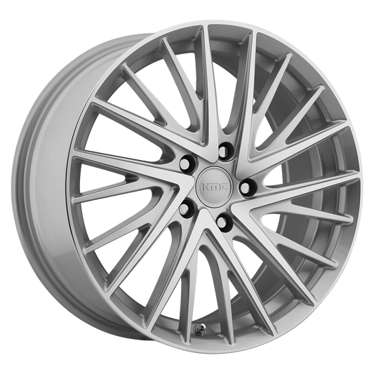 KM697 18X8 5X4.5 SLV MACH 40MM