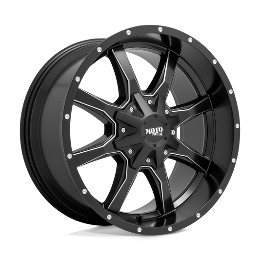 MO970 22X10 8X170 SG-BLK-MILL -18MM