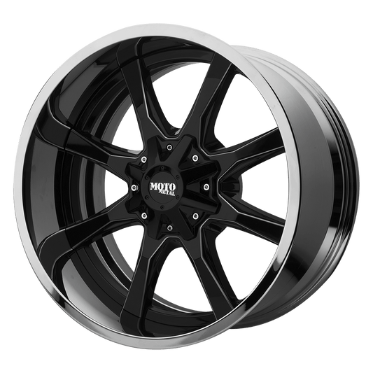 MO201 22X12 8X170 BLK MILL CHR LP -44MM