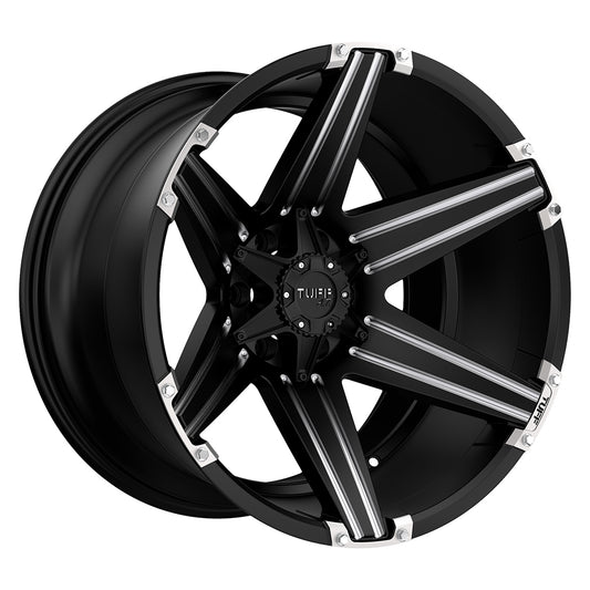 TUT12 20X12 8X170 S-BLK MILLED -45MM
