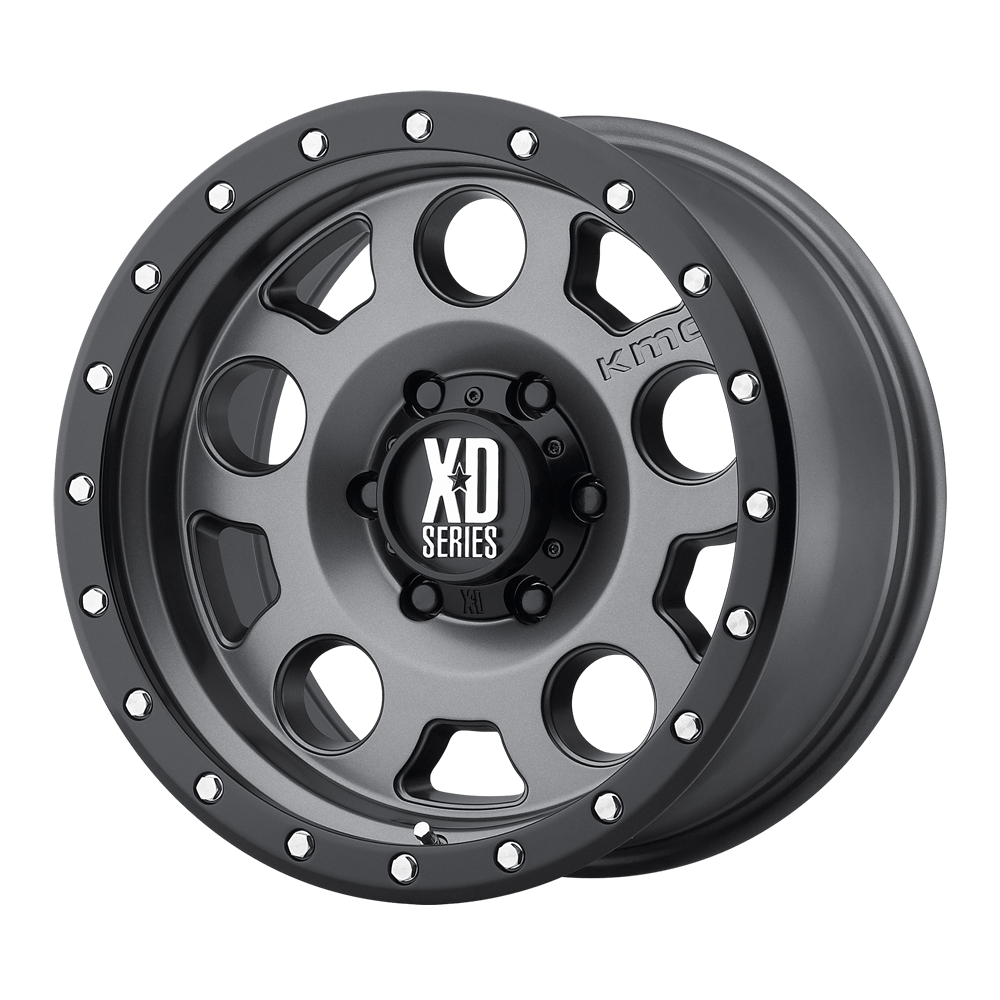 XD126 18X9 5X5.5 M-GRY BLK-RING -12MM