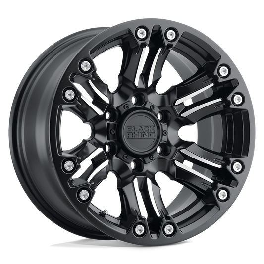 BRASG 18X9.5 5X5.0 M-BLK-MCH -18MM