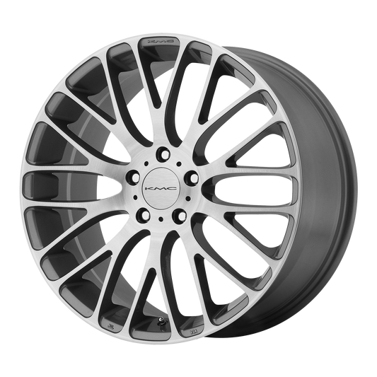 KM693 20X8.5 5X4.25 P-GRAY BRUSHED 40MM