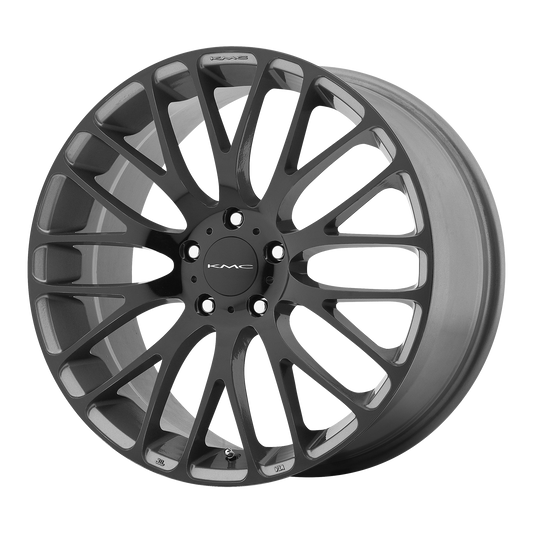 KM693 20X8.5 5X120 GRAY W BLACK 40MM