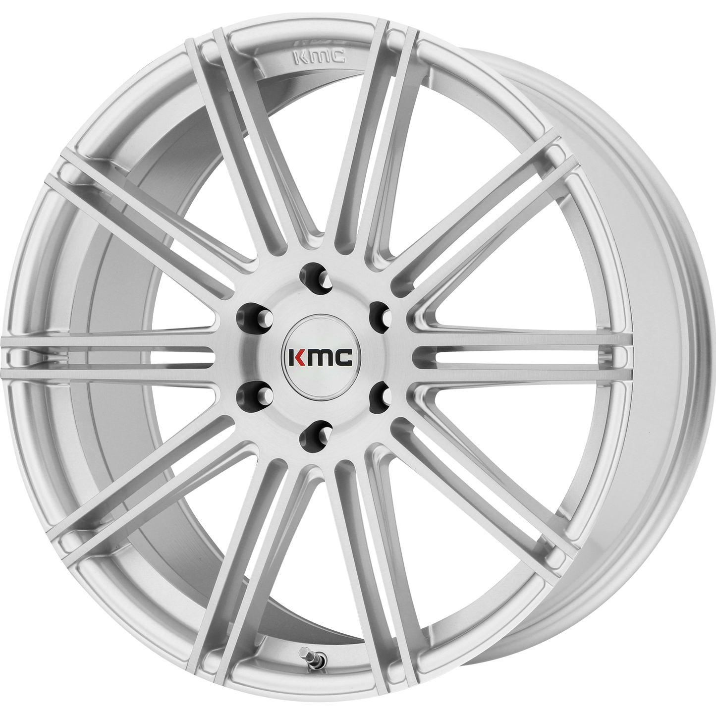 KM707 22X9.5 6X5.5 BRUSHED SLV 30MM