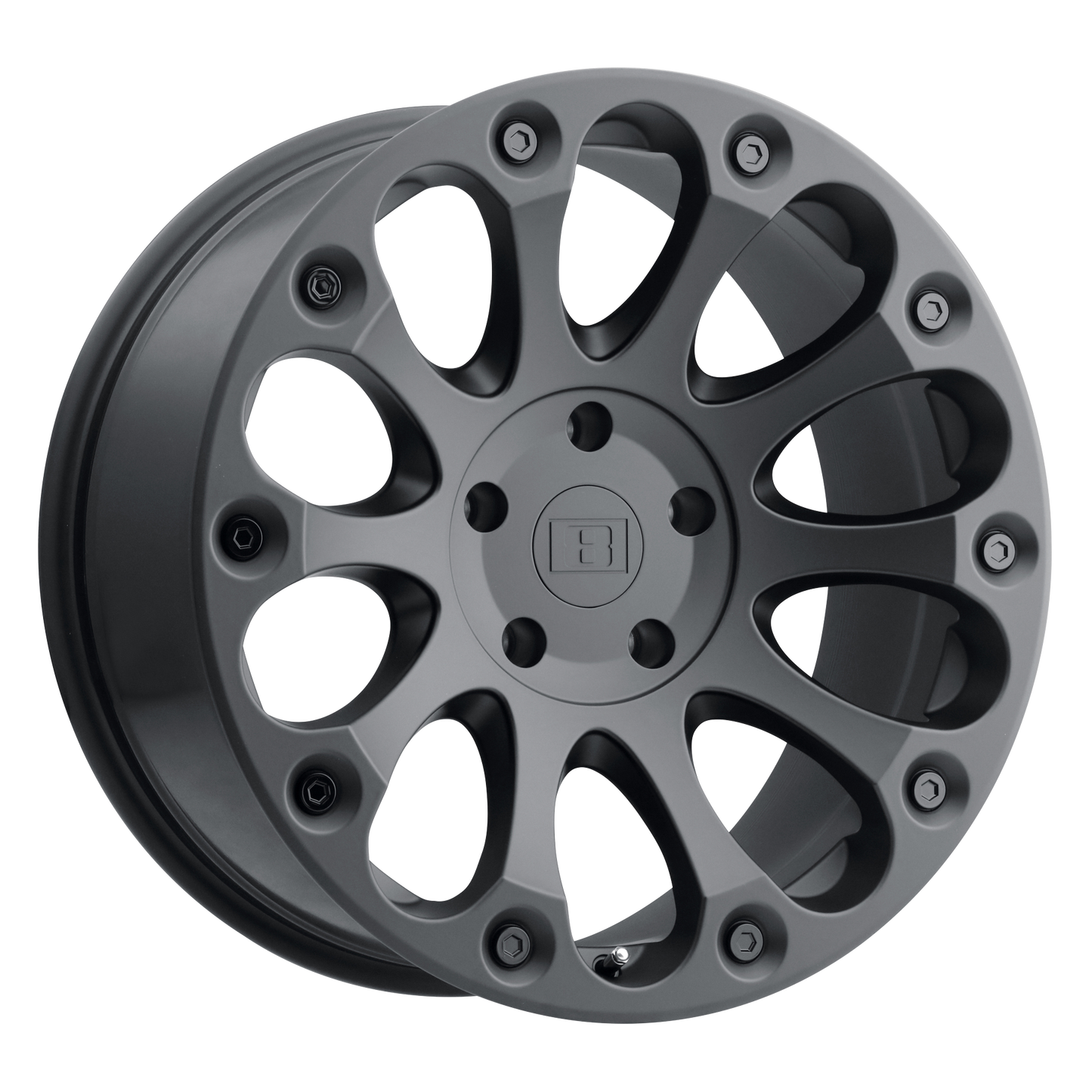 LELIM 17X8.5 5X4.5 M-BLK -24MM
