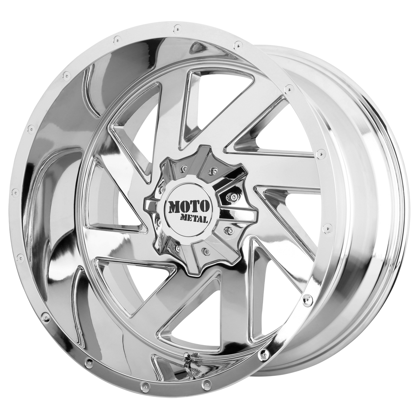 MO988 22X10 8X170 CHROME -18MM
