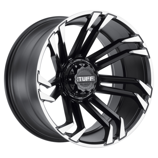 TUT21 20X10 6X135 M-BLK MACH -19MM