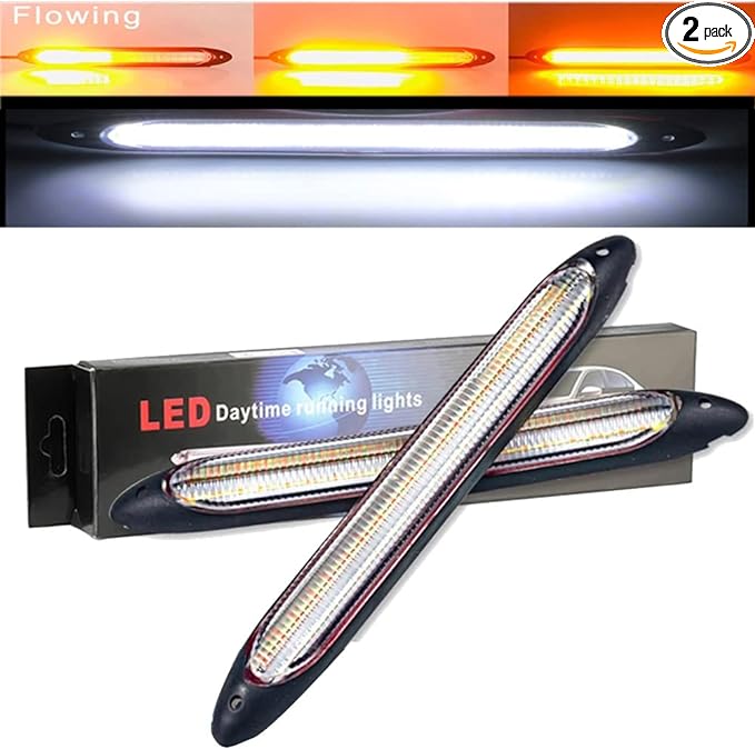 2pc LED Grille Lights w/ DRL & Switch Back Ability (Multiple Size & Color Options)