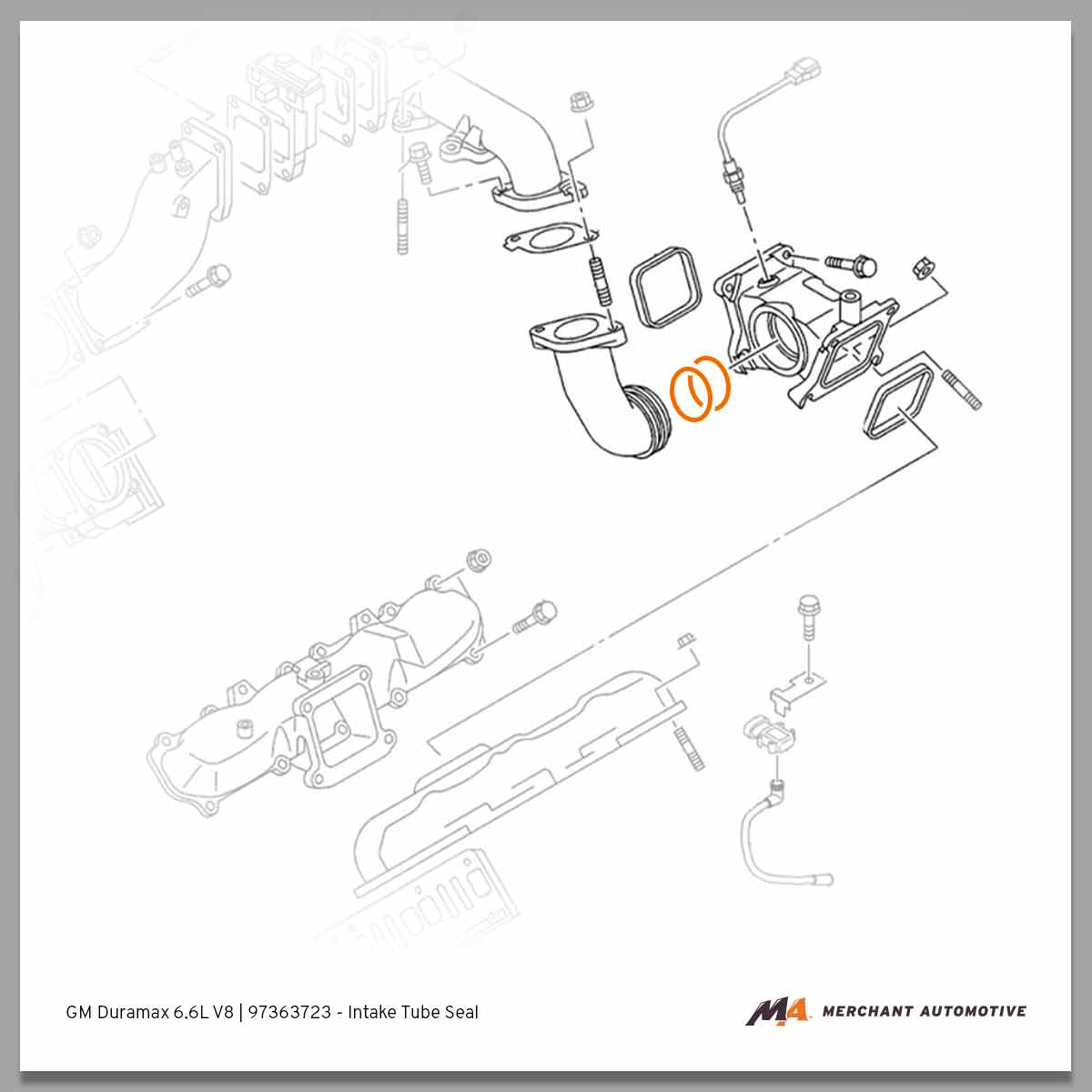 Intake Tube Seal Kit, Duramax | 2006 - 2010