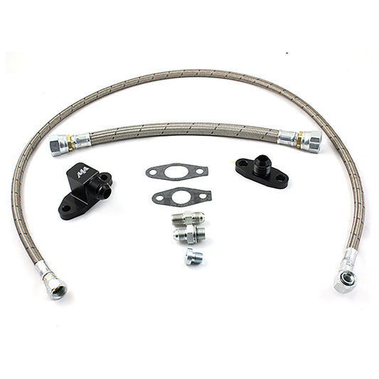 Duramax Turbo Oil Line Kit S400 Valley Mount Turbo | 2001 - 2010