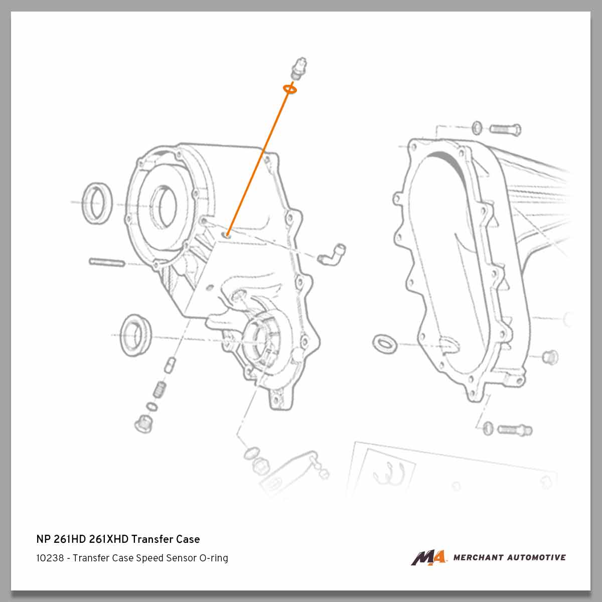 Transfer Case Speed Sensor O-ring, Duramax | 1998 - 2007
