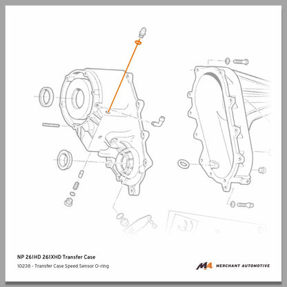 Transfer Case Speed Sensor O-ring, Duramax | 1998 - 2007