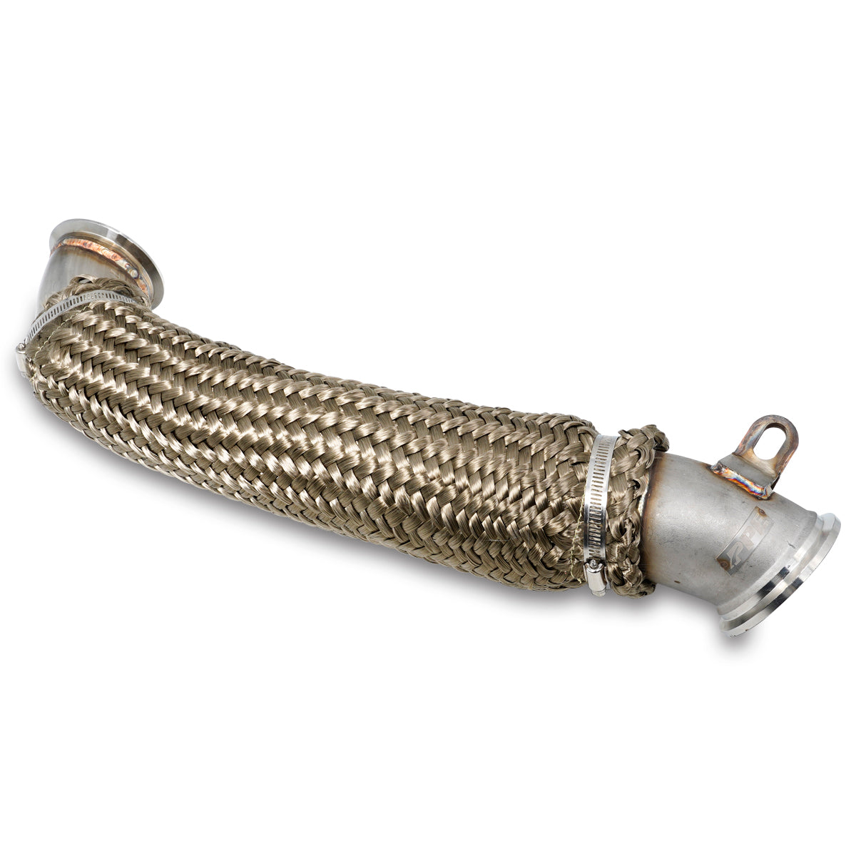 Three-Inch 304 Stainless Steel Down Pipe 40 Series Standard Length For Use With No Riser Block PPE Diesel