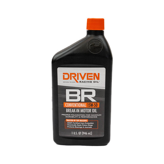 DRIVEN Conventional Break In Motor Oil 15W-50  (1Quart)