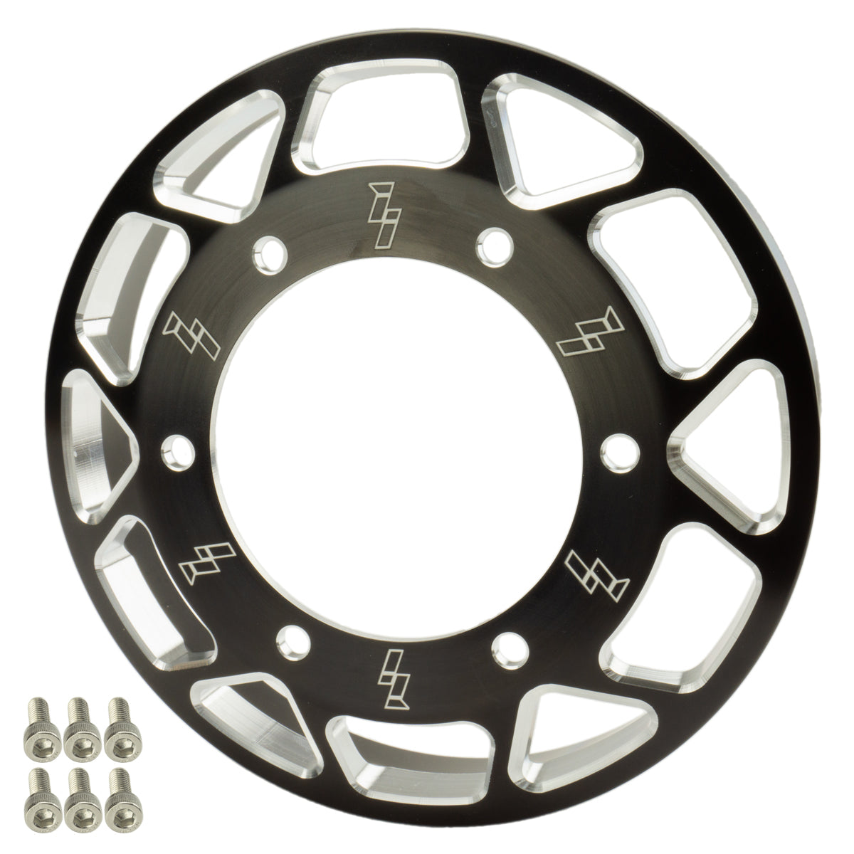 2003-12 Cummins Common Rail Billet Fan Pulley Black Anodized (w/Bolts)