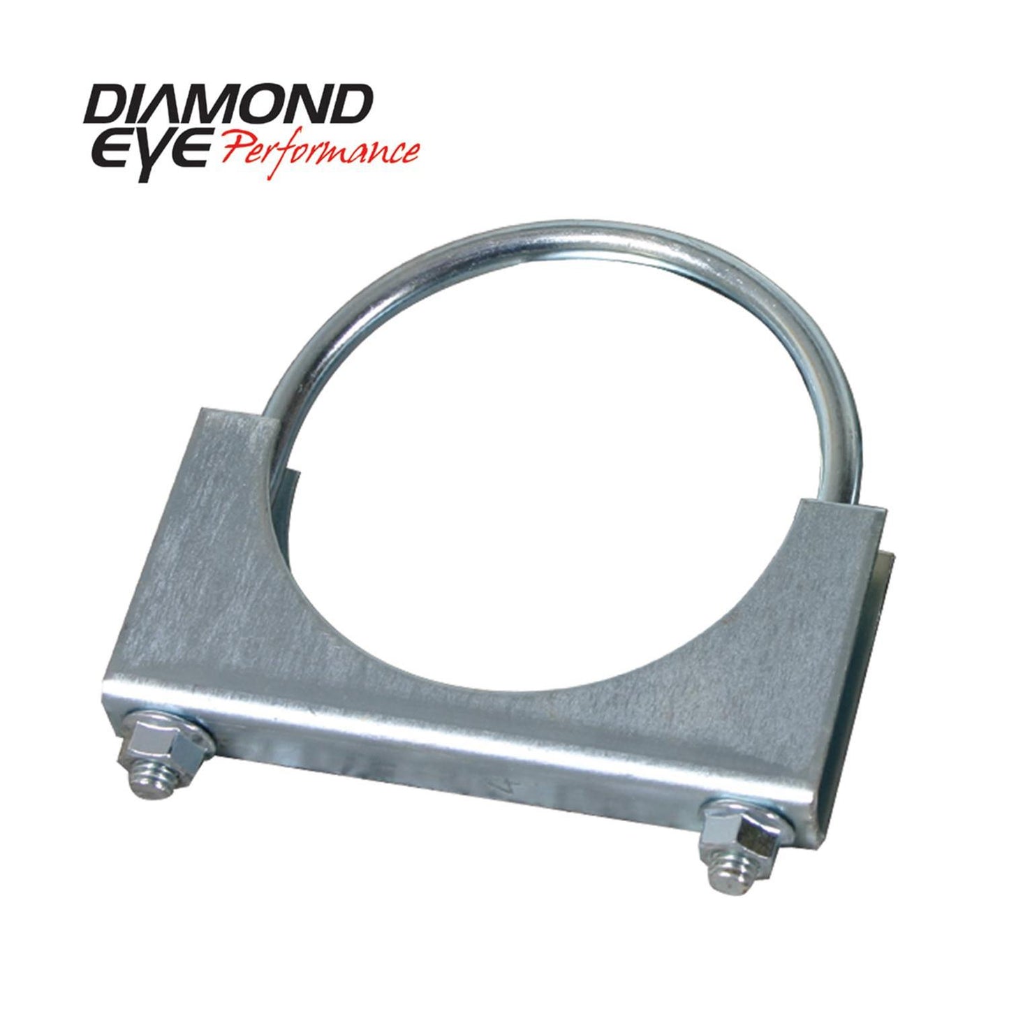 Exhaust Clamp 3.5 Inch Zinc Coated U-Bolt Saddle Clamp Diamond Eye