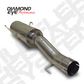 Exhaust Muffler 4 Inch Inltet/Outlet 04.5-Early 07RAM 2500/3500 T409 Stainless Performance Series Diamond Eye