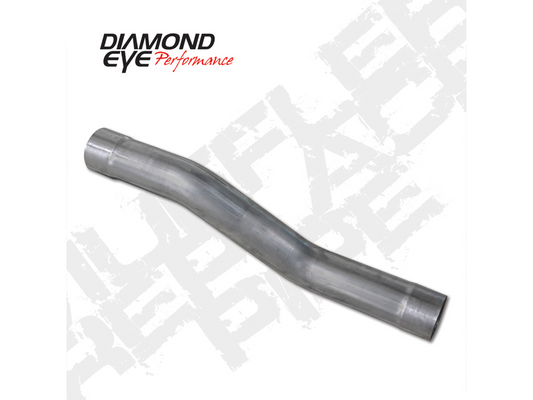 Exhaust Muffler 4 Inch Inlet/Outlet 35 Inch Steel 04.5-Early 07RAM 2500/3500 Performance Series Diamond Eye