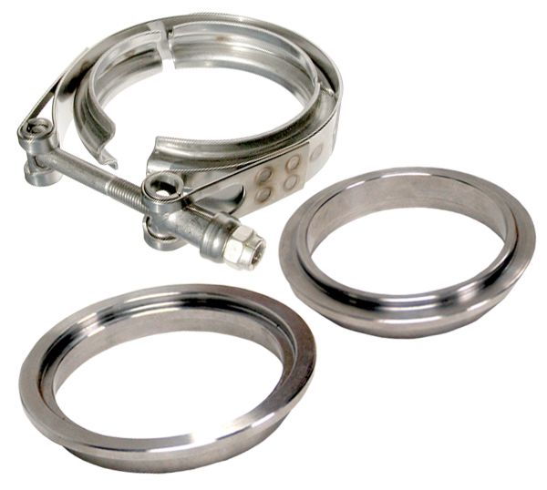 2.5 Inch V Band Clamp Stainless Steel 3 Piece Set 1C 1M 1F PPE Diesel