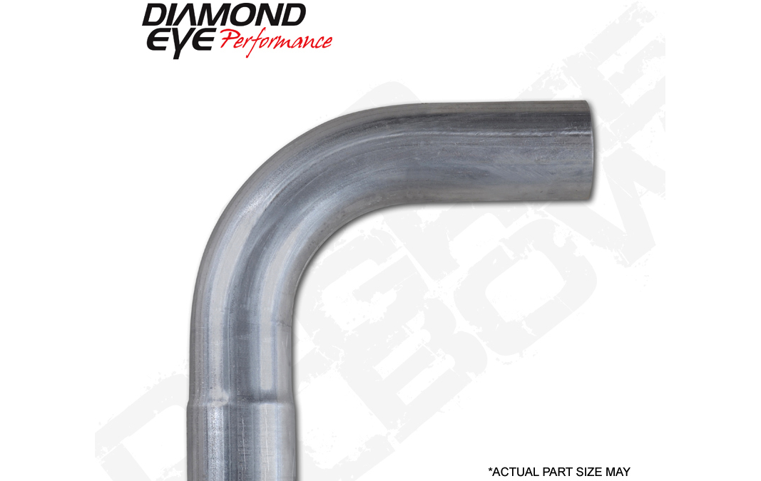 Exhaust Pipe Elbow 90 Degree L Bend 4 Inch Aluminized Performance Elbow Diamond Eye