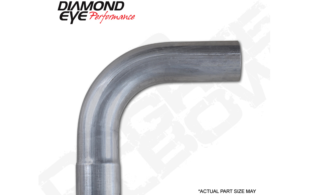 Exhaust Pipe Elbow 90 Degree L Bend 5 Inch Aluminized Performance Elbow Diamond Eye