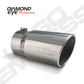 Exhaust Pipe Tip 5 Inch Inlet X 6 Inch Outlet X 12 Inch Bolt On Rolled Angle Stainless Exhaust Tip Diamond Eye