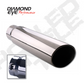 Exhaust Tail Pipe Tip Bolt-On Turn Down 5 inch ID X 6 Inch OD X 18 Inch Long Diamond Eye